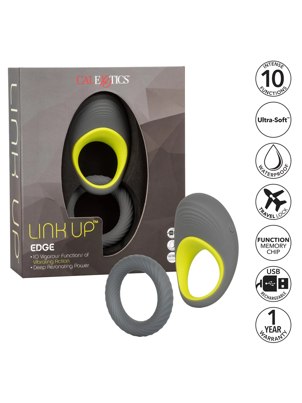 Cal Exotics Link Up Edge Vibrating Ring 6 Cal Exotics Link Up Edge Vibrating Ring - Image 6