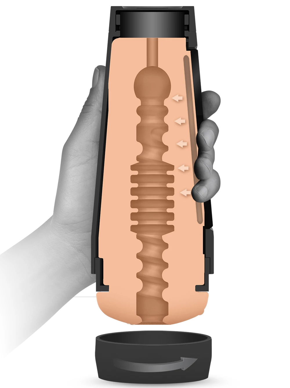 Doc Johnson Main Squeeze Jessie Andrews Vulva Masturbator 2 Doc Johnson Main Squeeze Jessie Andrews Vulva Masturbator - Image 2