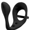 XR Brands Excursion Silicone Triple Stim Anal Plug With Cock And Ball Ring