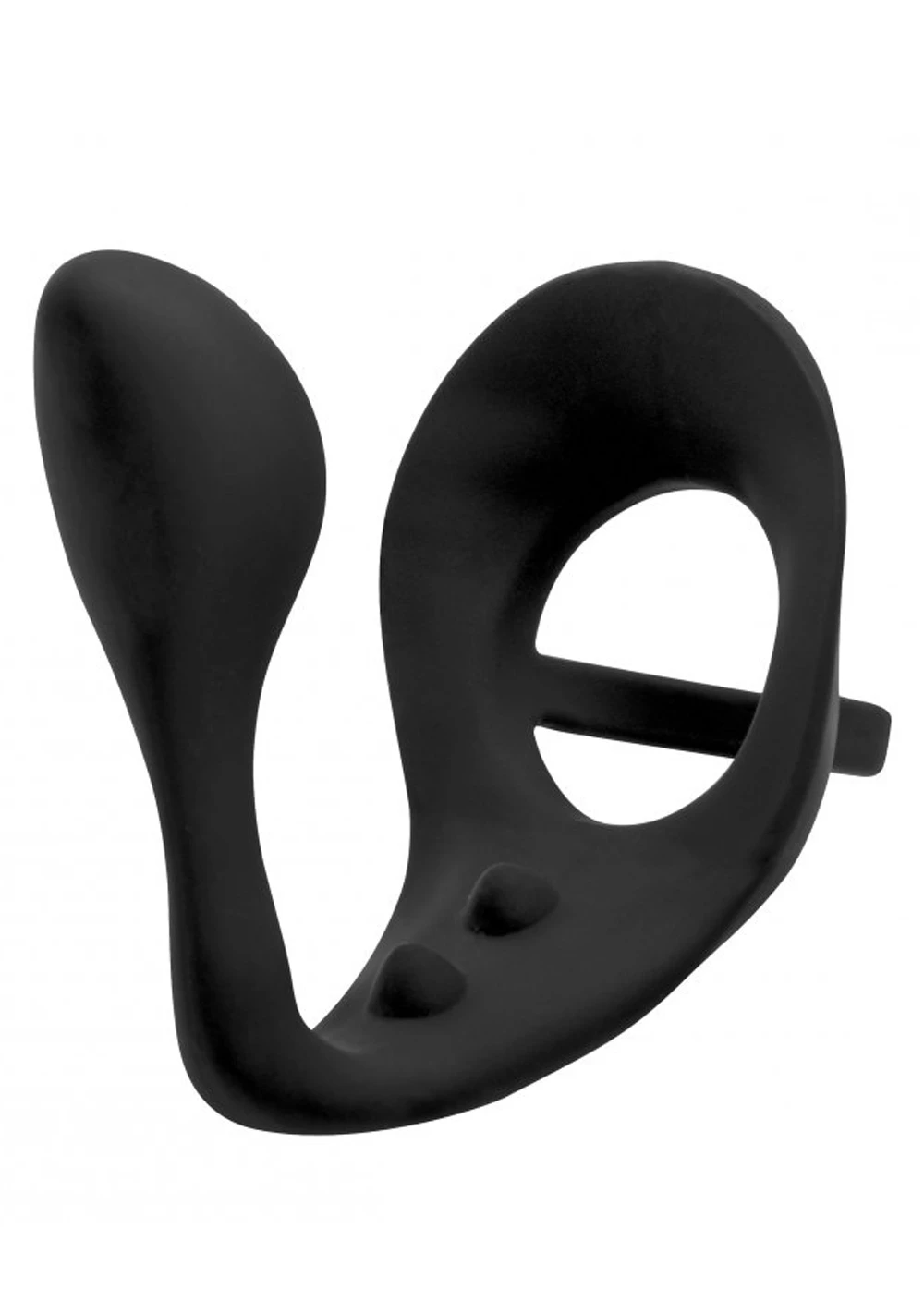 XR Brands Excursion Silicone Triple Stim Anal Plug With Cock And Ball Ring 1 XR Brands Excursion Silicone Triple Stim Anal Plug With Cock And Ball Ring