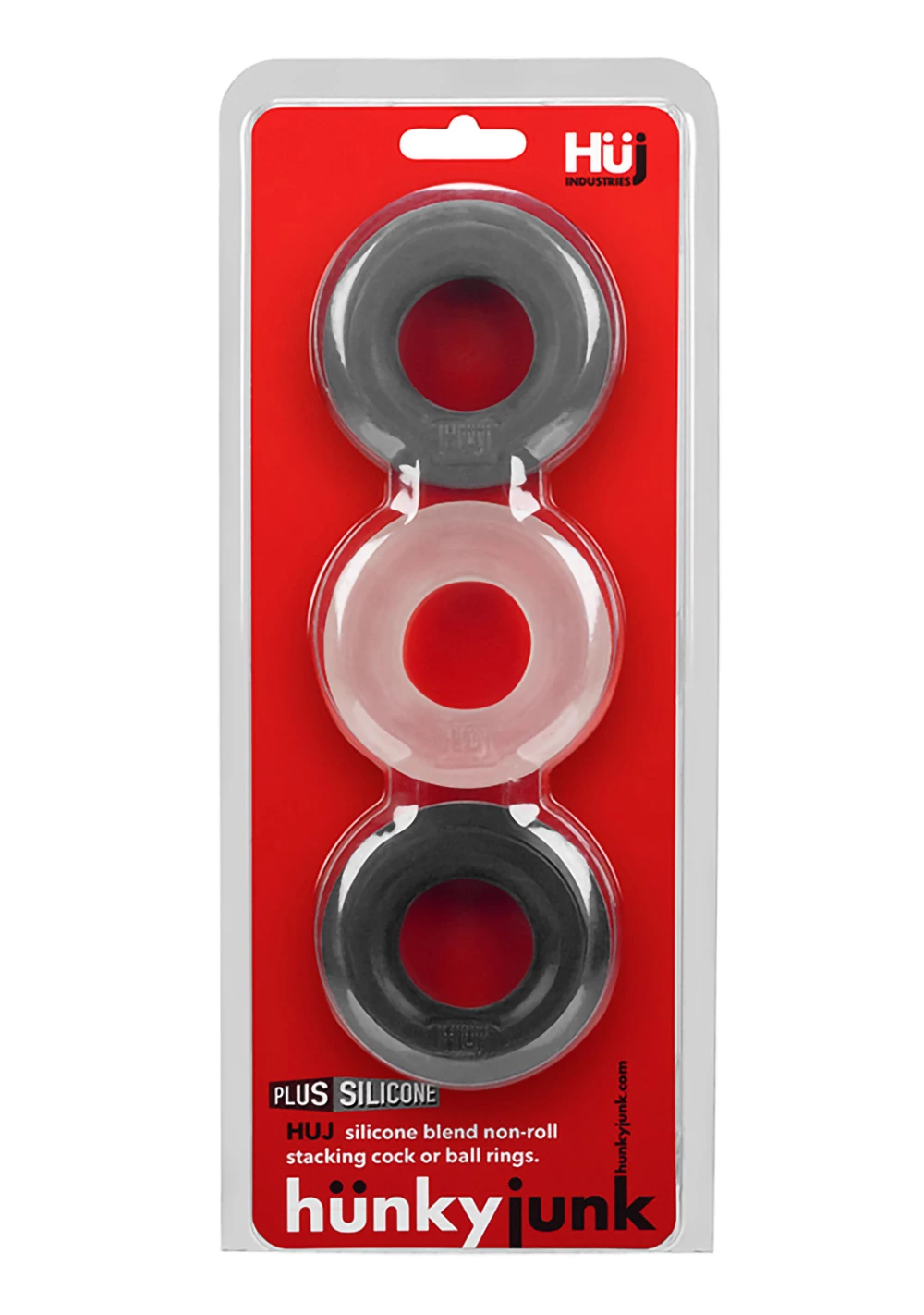 Oxballs Hunky Junk HUJ C-Ring 3-Pack 6 Oxballs Hunky Junk HUJ C-Ring 3-Pack - Image 6