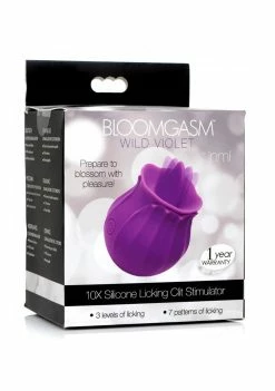 XR Brands Bloomgasm Wild Violet Licking Silicone Stimulator 10 XR Brands Bloomgasm Wild Violet Licking Silicone Stimulator -Vibrators Store Sale dtahajdcmleh56a53uyp