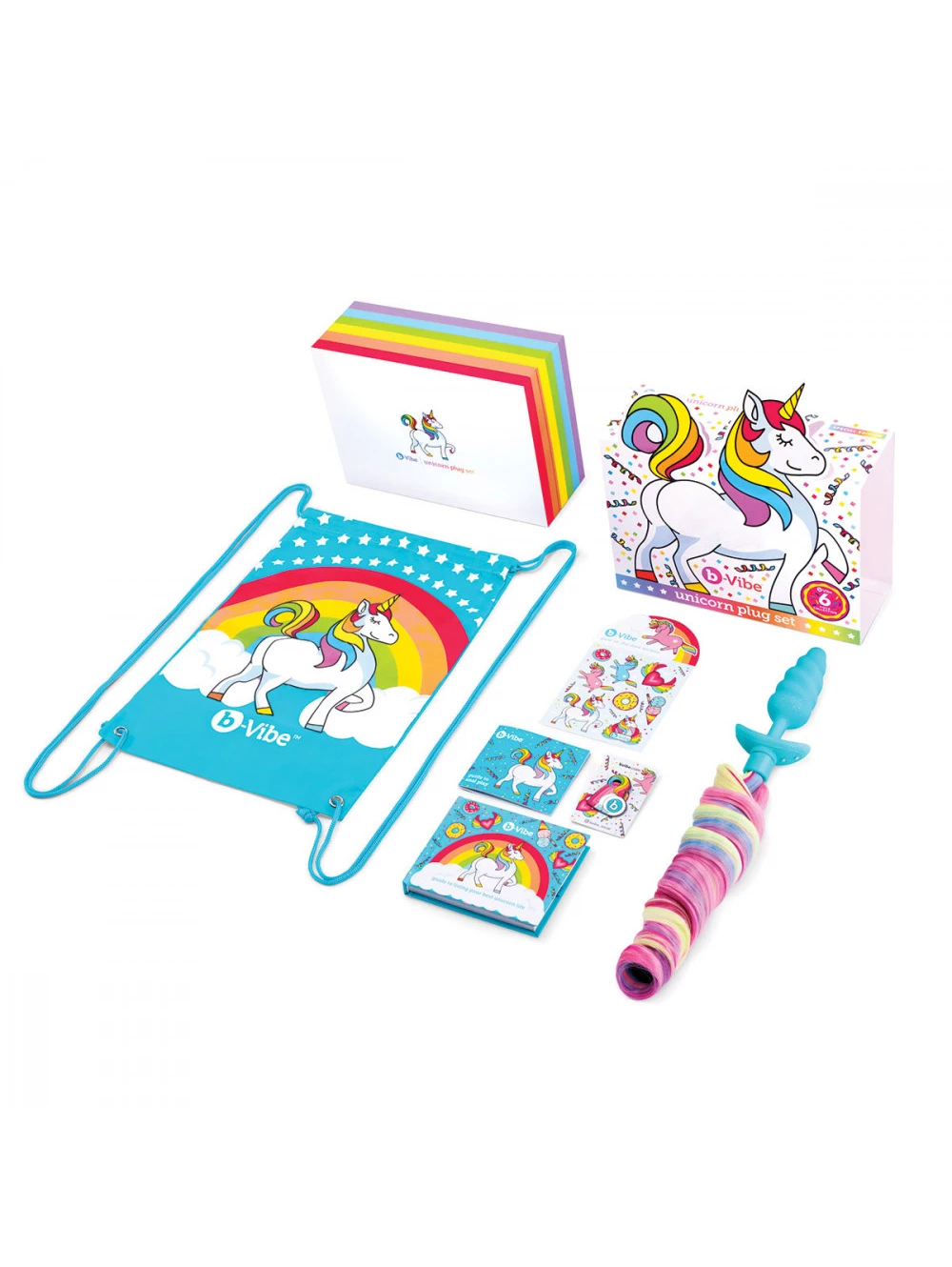 B-Vibe Unicorn Plug 6 Piece Set 6 B-Vibe Unicorn Plug 6 Piece Set - Image 6