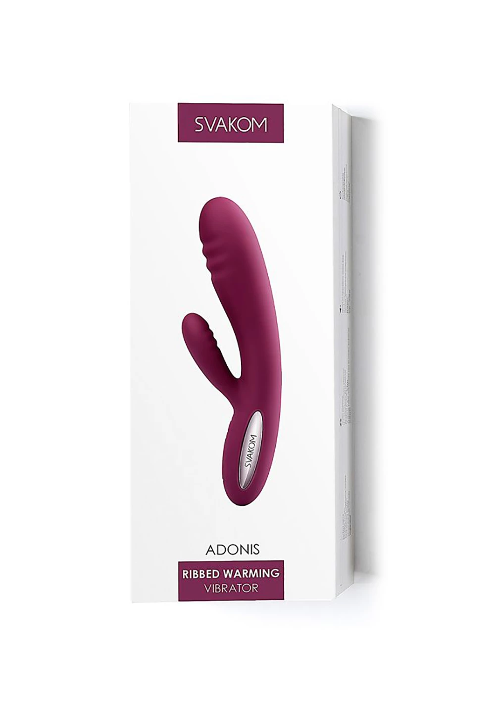 Svakom Adonis Ribbed Warming Rabbit Vibrator 3 Svakom Adonis Ribbed Warming Rabbit Vibrator - Image 3
