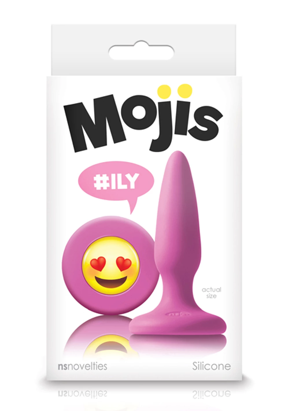 NS Novelties Moji's - ILY - Mini Silicone Plug With Emoji Face 2 NS Novelties Moji's - ILY - Mini Silicone Plug With Emoji Face - Image 2
