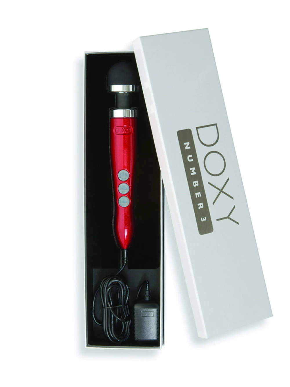 Doxy Number 3 Die Cast Massager Red 4 Doxy Number 3 Die Cast Massager Red - Image 4