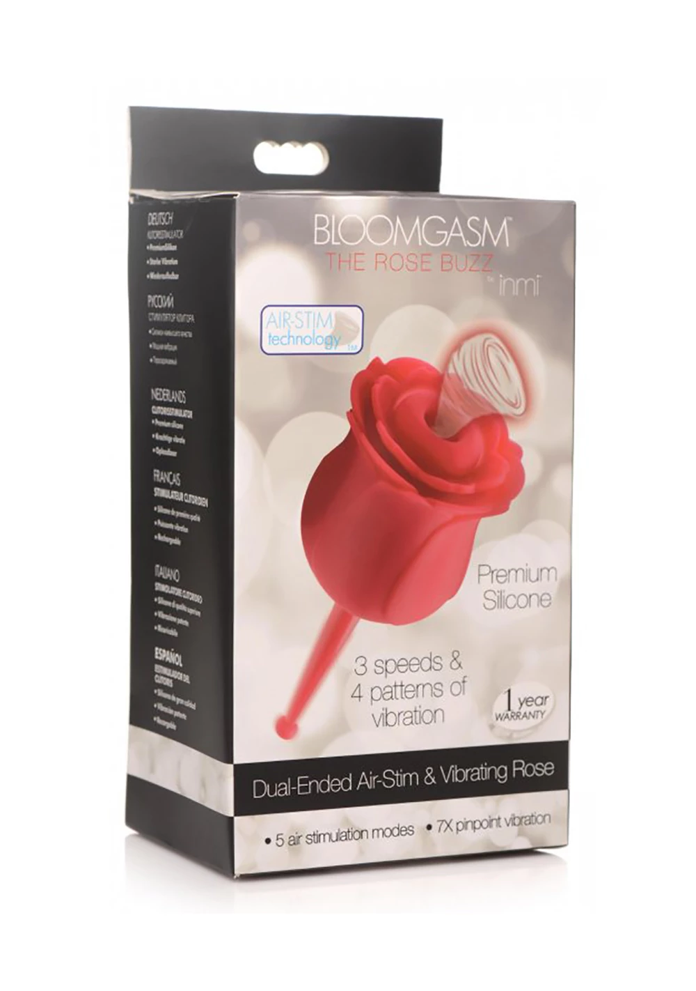 XR Brands Bloomgasm The Rose Buzz Clitoral Stimulator 5 XR Brands Bloomgasm The Rose Buzz Clitoral Stimulator - Image 5