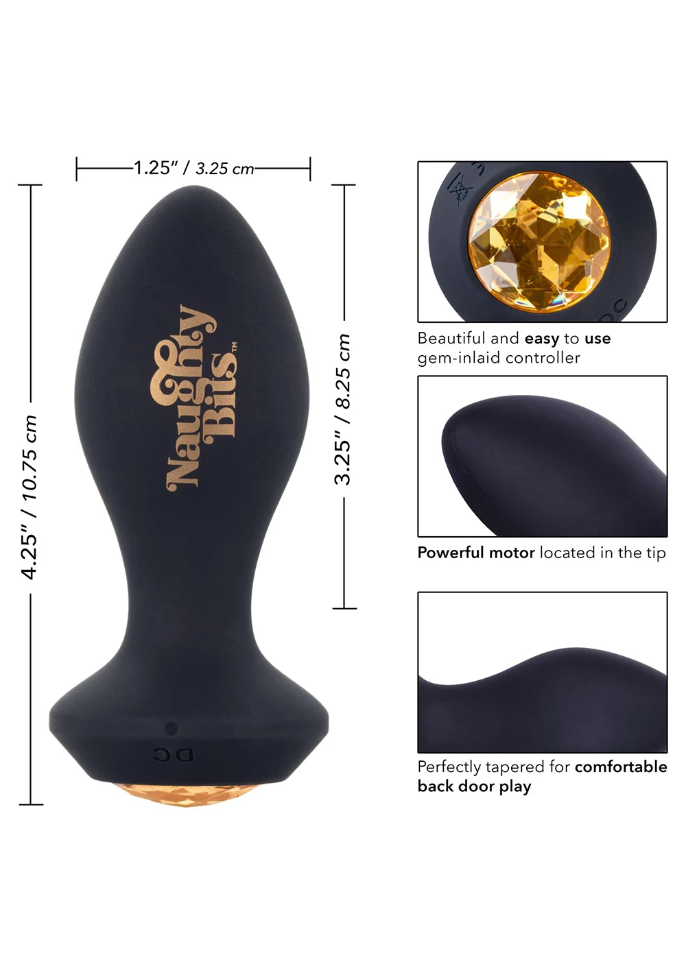 Cal Exotics Naughty Bits - Shake Your Ass Petite Vibrating Butt Plug 2 Cal Exotics Naughty Bits - Shake Your Ass Petite Vibrating Butt Plug - Image 2