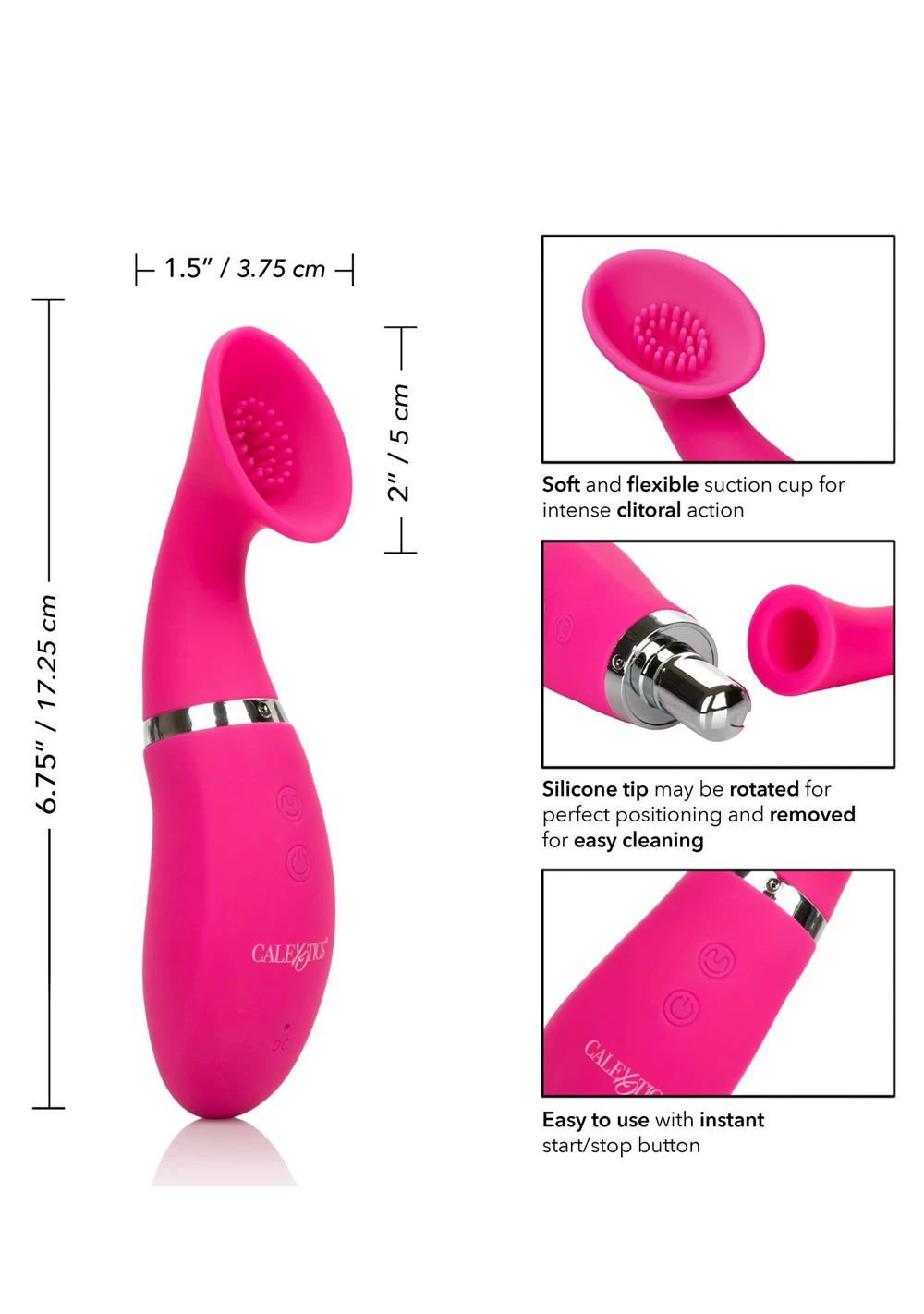 Cal Exotics Intimate Pump Rechargeable Climaxer Pump 4 Cal Exotics Intimate Pump Rechargeable Climaxer Pump - Image 4
