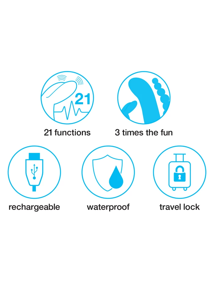 Happy Rabbit Triple Vibrator 6 Happy Rabbit Triple Vibrator - Image 6