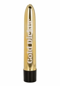 Cal Exotics Naughty Bits Gold Dicker Personal Vibrator