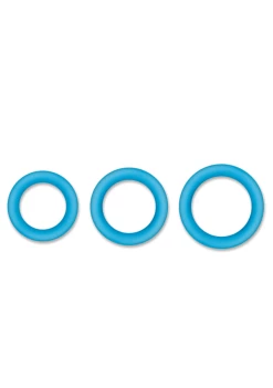 NS Novelties Firefly Halo Glow In The Dark Cockring - Blue