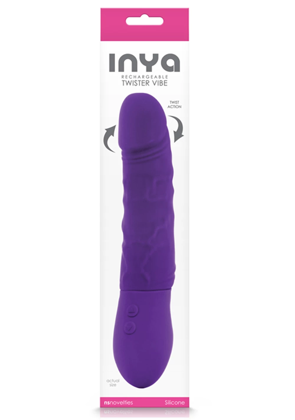 NS Novelties Inya Twister Rechargeable Silicone Vibrator 2 NS Novelties Inya Twister Rechargeable Silicone Vibrator - Image 2