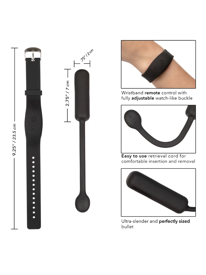 Cal Exotics Wristband Remote Petite Bullet Vibrator 6 Cal Exotics Wristband Remote Petite Bullet Vibrator - Image 6