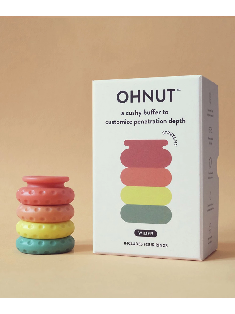 OhNut Wider Stackable Rings 2 OhNut Wider Stackable Rings - Image 2