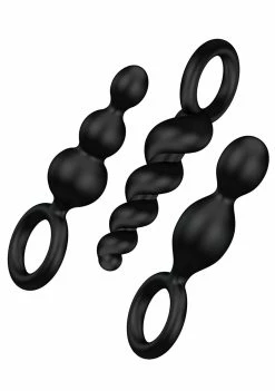 Satisfyer Silicone Plugs 3-Piece Set - Black 5 Satisfyer Silicone Plugs 3-Piece Set - Black -Vibrators Store Sale tyxbotmqek4zezfqnj09