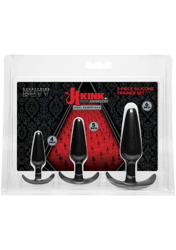 Doc Johnson KINK - Anal Essentials 3-Piece Silicone Trainer Set 2 Doc Johnson KINK - Anal Essentials 3-Piece Silicone Trainer Set - Image 2
