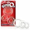 Screaming O RingO 3-pack Stretchy Clear Cock Rings