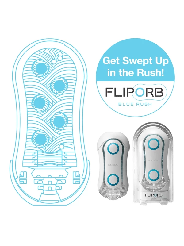 Tenga Flip Orb Blue Rush Masturbation Sleeve 2 Tenga Flip Orb Blue Rush Masturbation Sleeve - Image 2