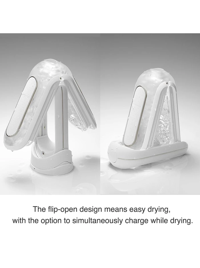 TENGA Flip Zero EV White Electronic Vibration Masturbator 4 TENGA Flip Zero EV White Electronic Vibration Masturbator - Image 4
