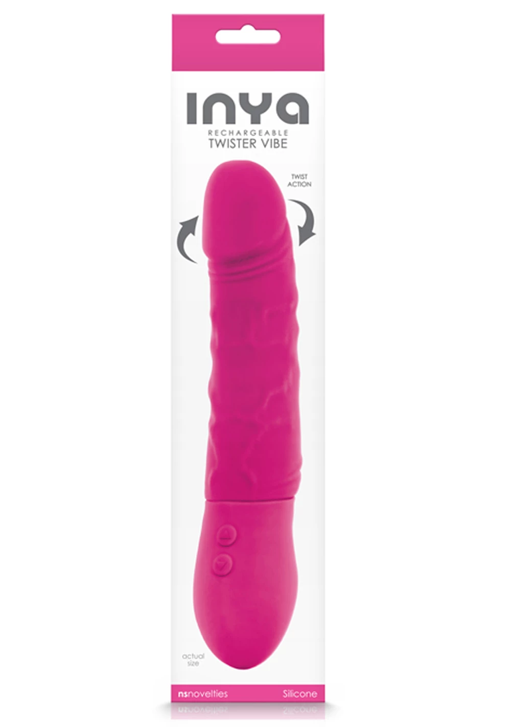 NS Novelties Inya Twister Rechargeable Silicone Vibrator 4 NS Novelties Inya Twister Rechargeable Silicone Vibrator - Image 4