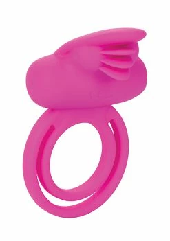 Cal Exotics Silicone Rechargeable Dual Clit Flicker Cockring