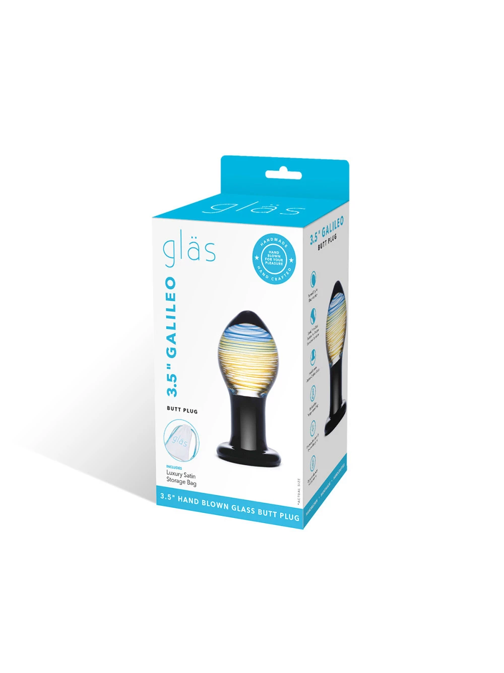 Galilelo Glass Butt Plug 2 Galilelo Glass Butt Plug - Image 2