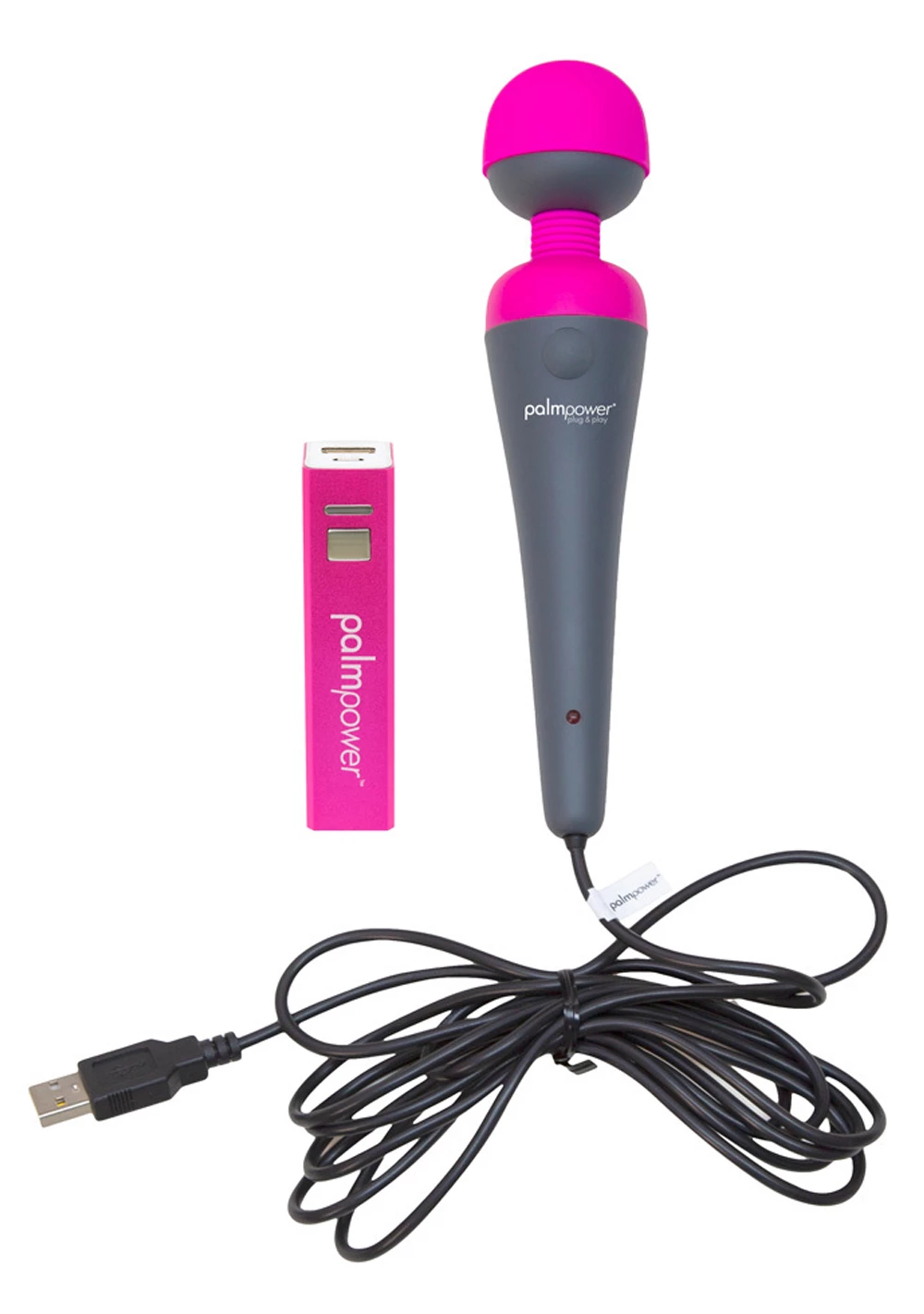 BMS Enterprises PalmPower Plug And Play Wand Massager 1 BMS Enterprises PalmPower Plug And Play Wand Massager