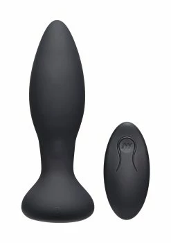 Doc Johnson A-Play - Rimmer - Rechargeable Silicone Anal Plug With Remote - Teal